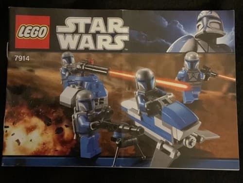 LEGO 7914 Star Wars Instruction Manual ONLY Mandalorian Battle Pack