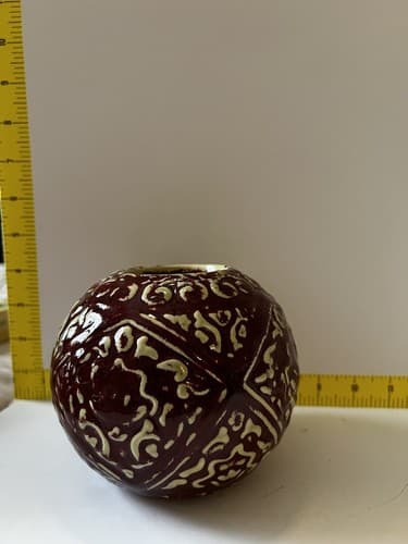 Bombay Votive Candle Holder Abstract China Ceramic Decorative Sphere Asian Chine - Thumbnail 11