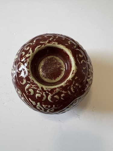 Bombay Votive Candle Holder Abstract China Ceramic Decorative Sphere Asian Chine - Thumbnail 12