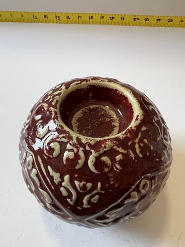 Bombay Votive Candle Holder Abstract China Ceramic Decorative Sphere Asian Chine - Thumbnail 13