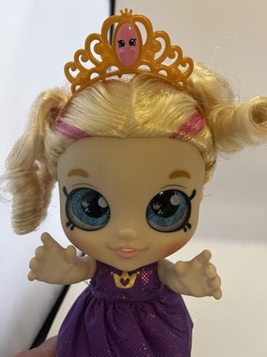 Moose Toys Kindi Kids Tiara Sparkles 10" Doll Bobblehead Princess - Thumbnail 2