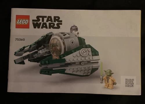 LEGO 75360 Star Wars Instruction Manual ONLY Yoda Jedi Starfighter