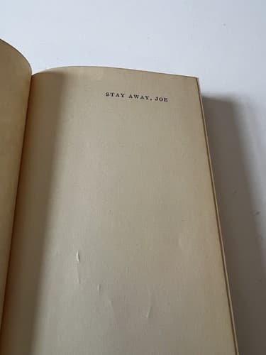 Stay Away Joe by Dan Cushman 1953 Hard Cover HC First Edition Hardback Vintage - Thumbnail 5