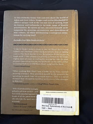 Bike Snob Book NYC Hard Mercilessly Realigning the World of Cycling Bicycle - Thumbnail 2