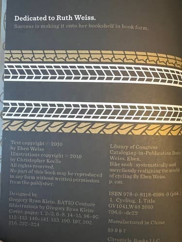 Bike Snob Book NYC Hard Mercilessly Realigning the World of Cycling Bicycle - Thumbnail 6