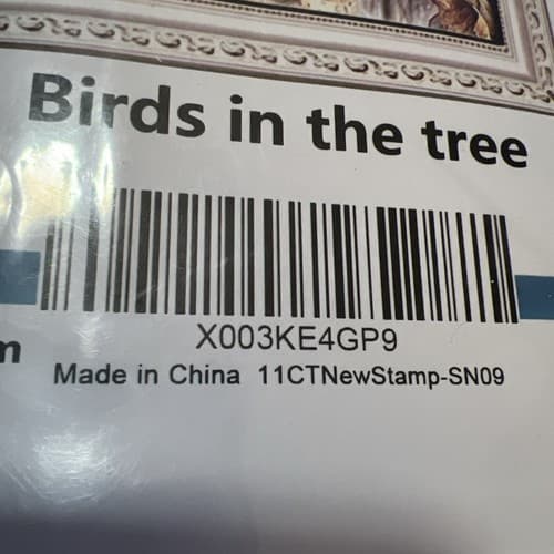 Funchey Cross Stitch Kit Birds In The Tree BRAND NEW 40x50cm - Thumbnail 4