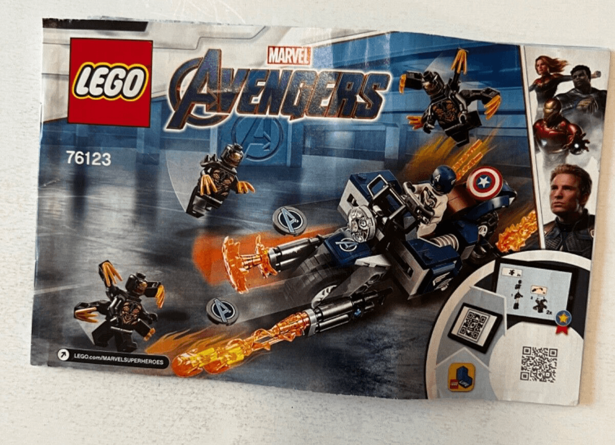 LEGO Marvel Avengers 76123 Instruction Manual Booklet INSTRUCTIONS ONLY