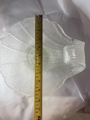 Lg Vtg MCM Murano FRATELLI TOSO Wave Ocean Art Glass Bowl Nouveau Stunning - Thumbnail 12
