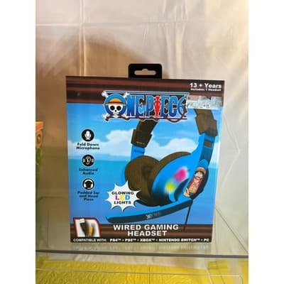 NEW ONE PIECE Wired Gaming Headset LED Multi Compatible Platform