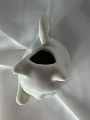 Vintage Kitty Cat Creamer White Porcelain Japan HIC Figure Kitchen Serving Piece - Thumbnail 7