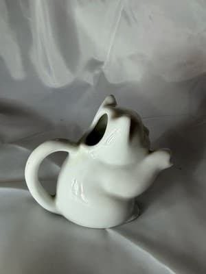 Vintage Kitty Cat Creamer White Porcelain Japan HIC Figure Kitchen Serving Piece - Thumbnail 5