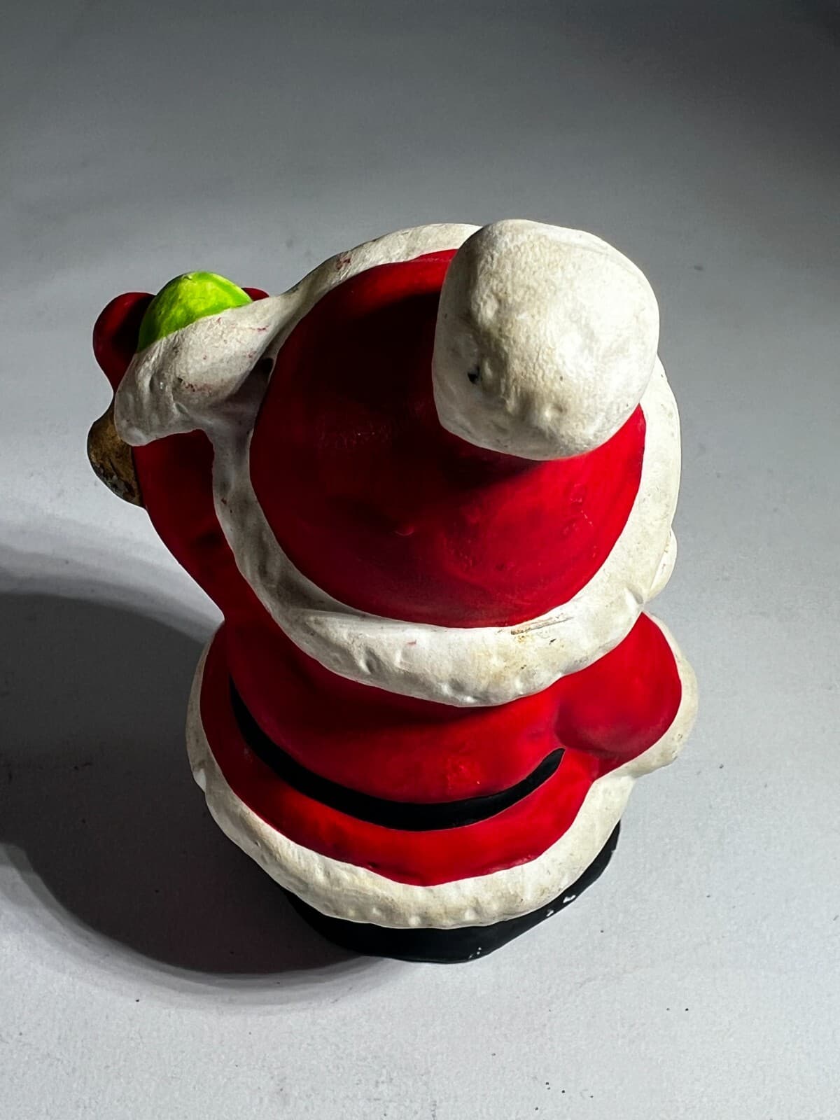 Vintage Christmas Santa Claus Porcelain Ceramic Gold Bells Figurine Decor Figure - Thumbnail 3