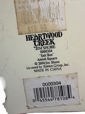 Set Heartwood Creek Jim Shore Main House And Amish Salt Cabin Home Enesco Both - Thumbnail 18