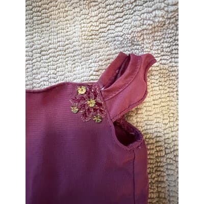 American Girl Doll Just Like You Embroidered Sequin Sleeveless Party Dress Pink - Thumbnail 6