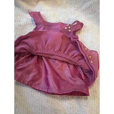 American Girl Doll Just Like You Embroidered Sequin Sleeveless Party Dress Pink - Thumbnail 5