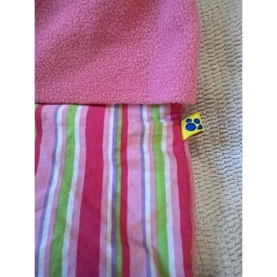 Build A Bear Workshop Striped Pattern Fleece Stuffed Animal Sleeping Bag Pink - Thumbnail 6