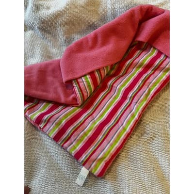 Build A Bear Workshop Striped Pattern Fleece Stuffed Animal Sleeping Bag Pink - Thumbnail 5