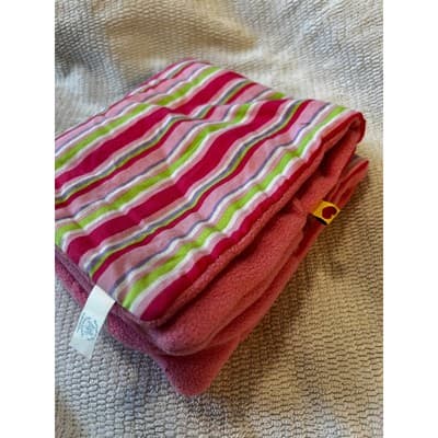 Build A Bear Workshop Striped Pattern Fleece Stuffed Animal Sleeping Bag Pink - Thumbnail 2