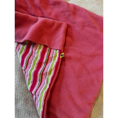 Build A Bear Workshop Striped Pattern Fleece Stuffed Animal Sleeping Bag Pink - Thumbnail 3