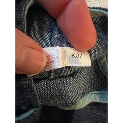 American Girl Bitty Baby Blue Dark Wash Denim Overall Baby Doll Clothing - Thumbnail 12
