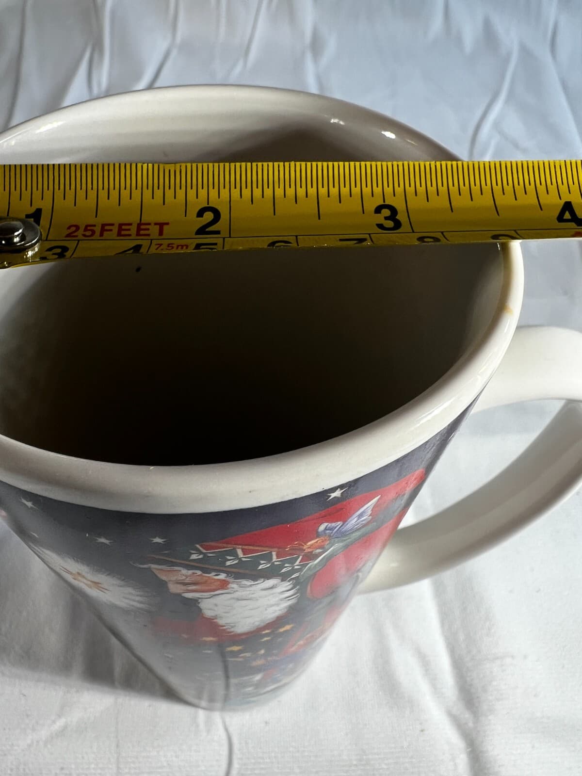 Certified International Vintage Christmas Santa Tall Mug Judith Griffith Fairy - Thumbnail 10