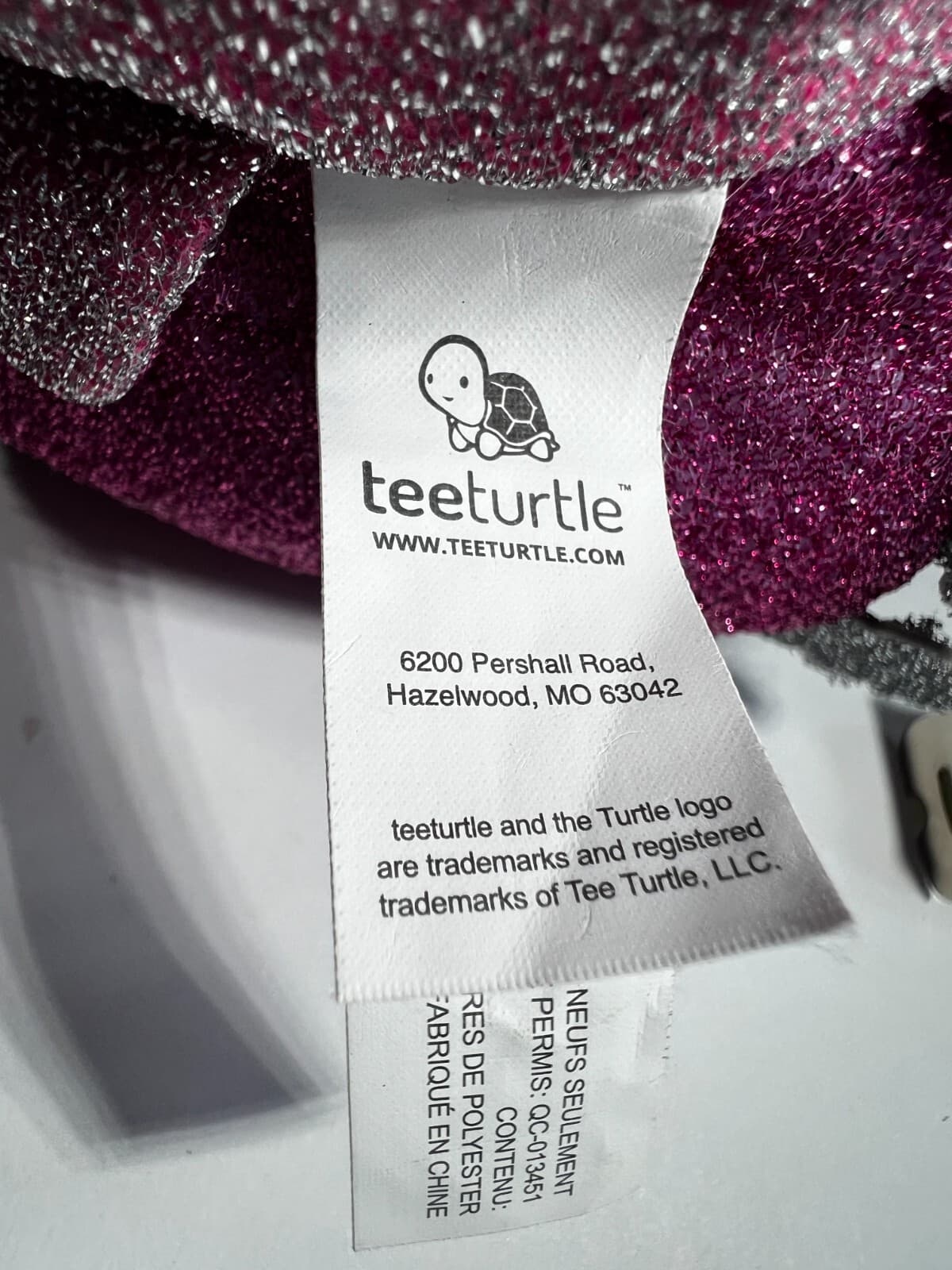TeeTurtle The Original Reversible Axolotl Plushie Pink Purple Sparkle NEW - Thumbnail 10