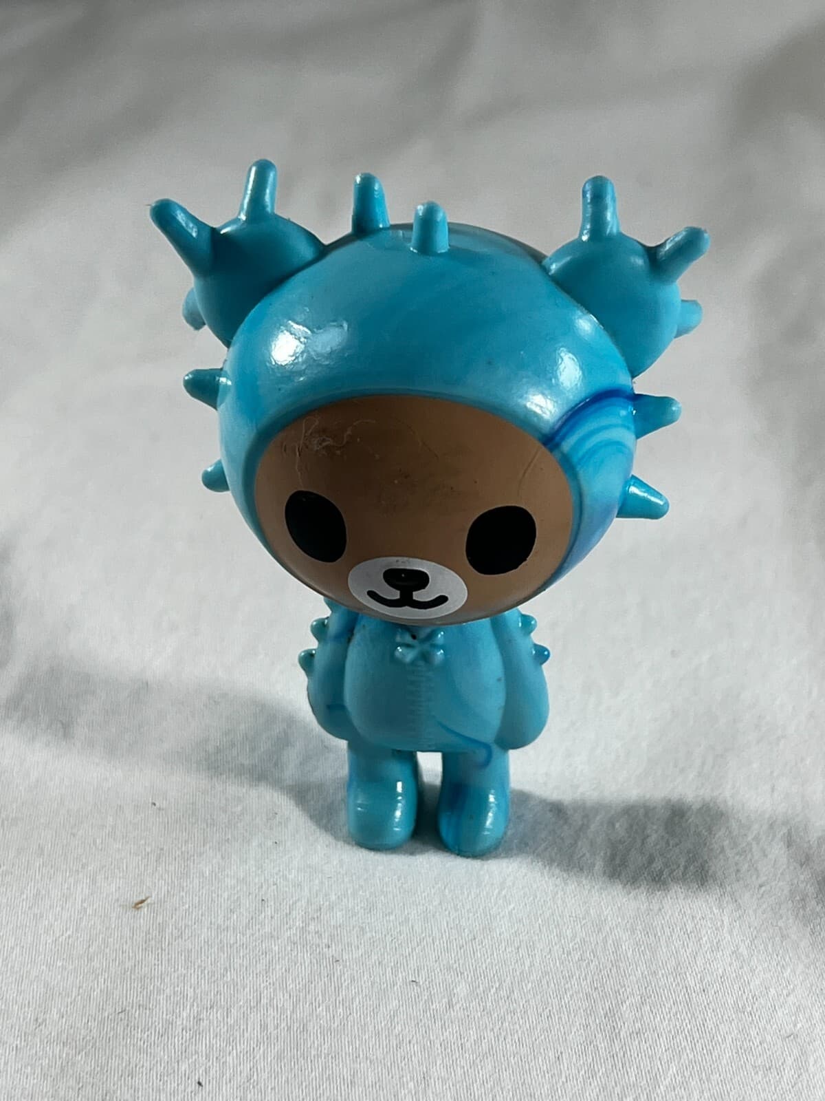 Tokidoki Cactus Sonic Toy Figure Blue Bear 3" 2022 Nice - Thumbnail 7
