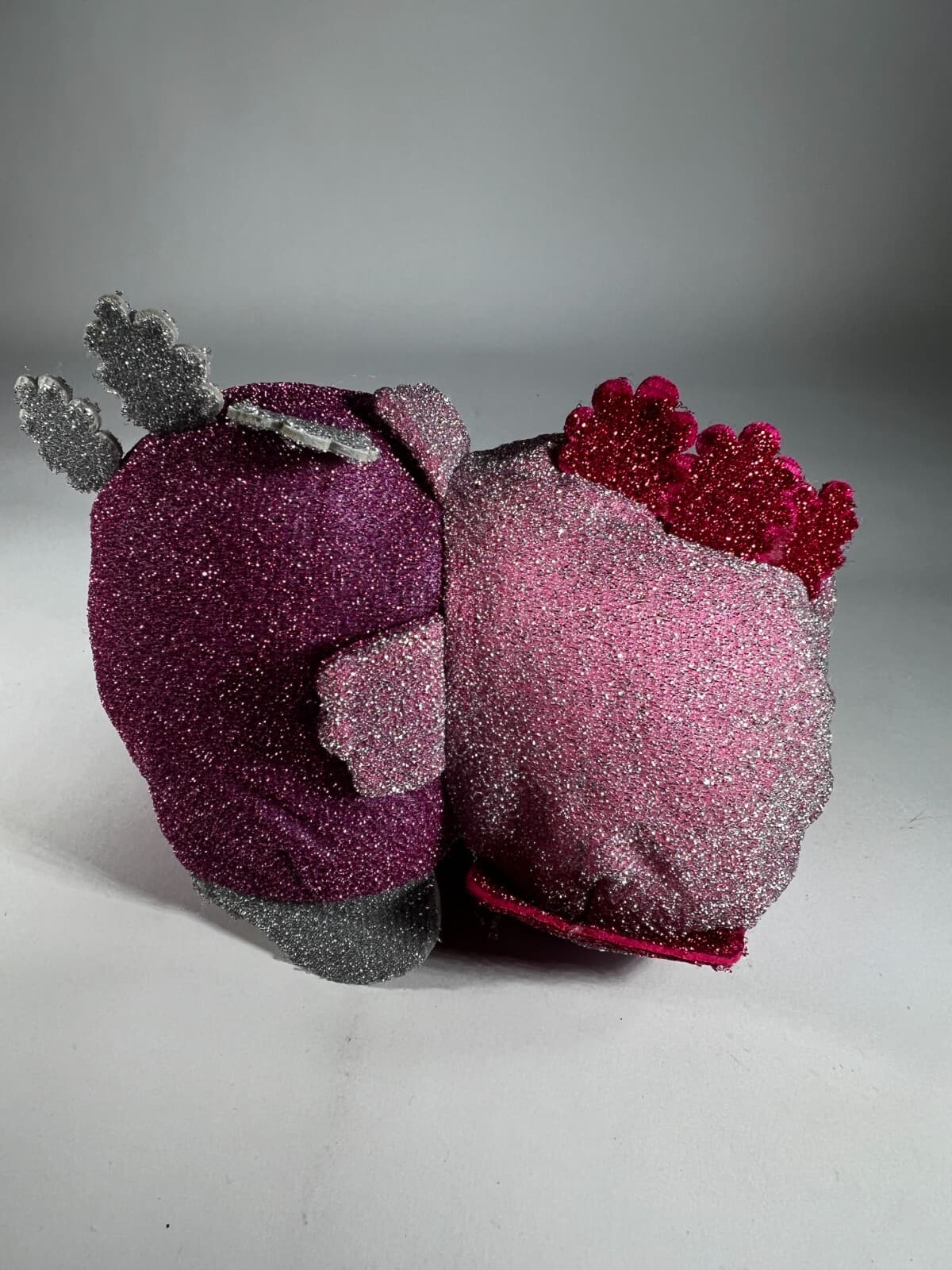 TeeTurtle The Original Reversible Axolotl Plushie Pink Purple Sparkle NEW - Thumbnail 4