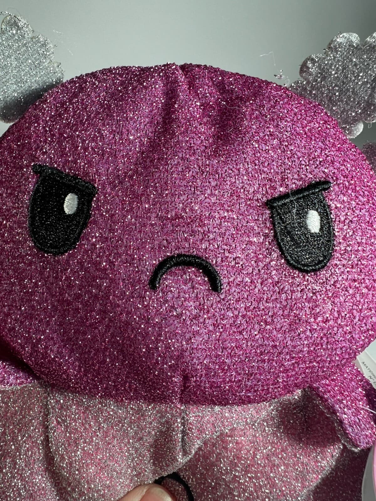 TeeTurtle The Original Reversible Axolotl Plushie Pink Purple Sparkle NEW - Thumbnail 12