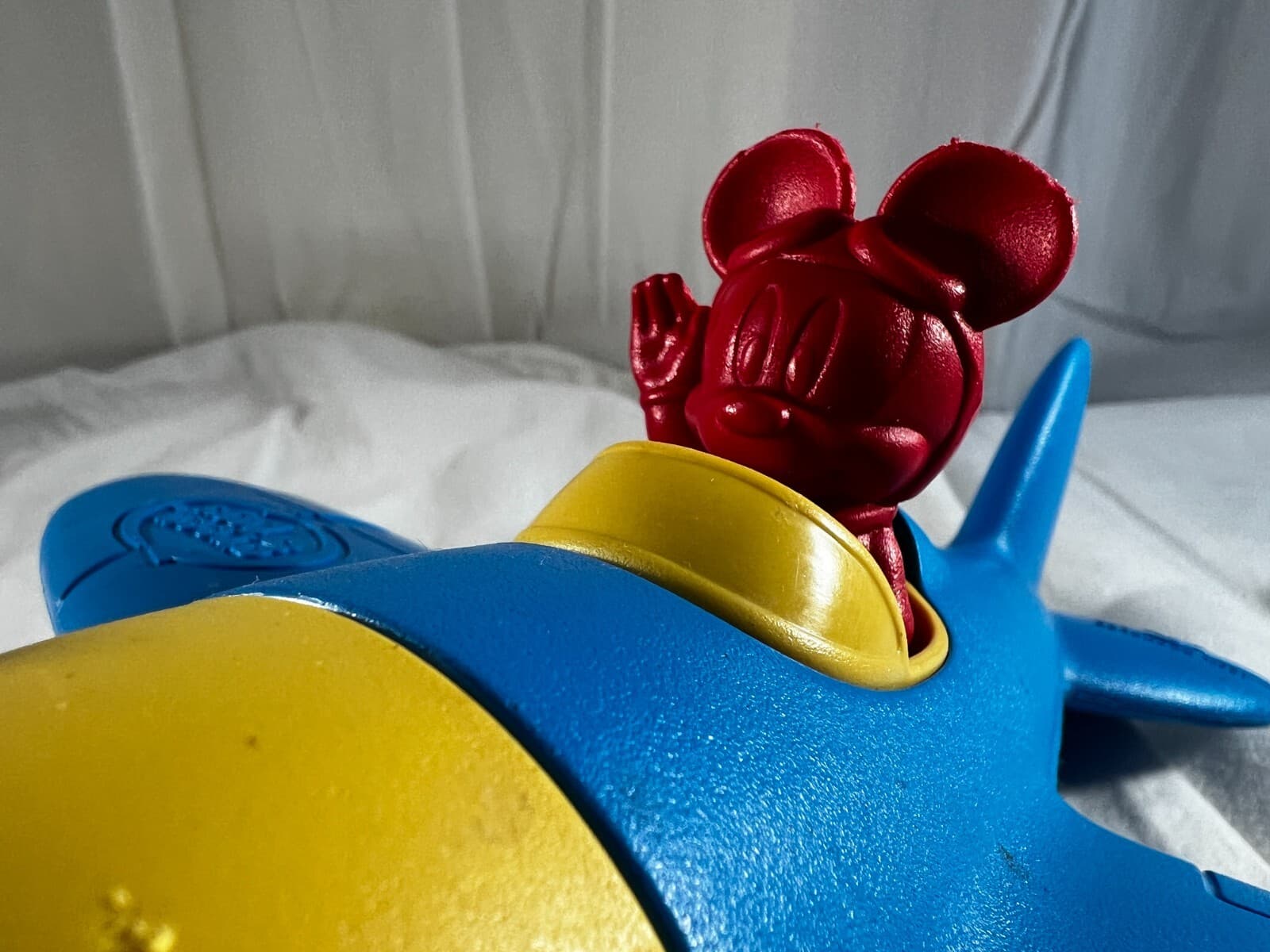 Disney Baby Green Toys Mickey Mouse Airplane Pull Toy Wobble Plane 100% Recycled - Thumbnail 4