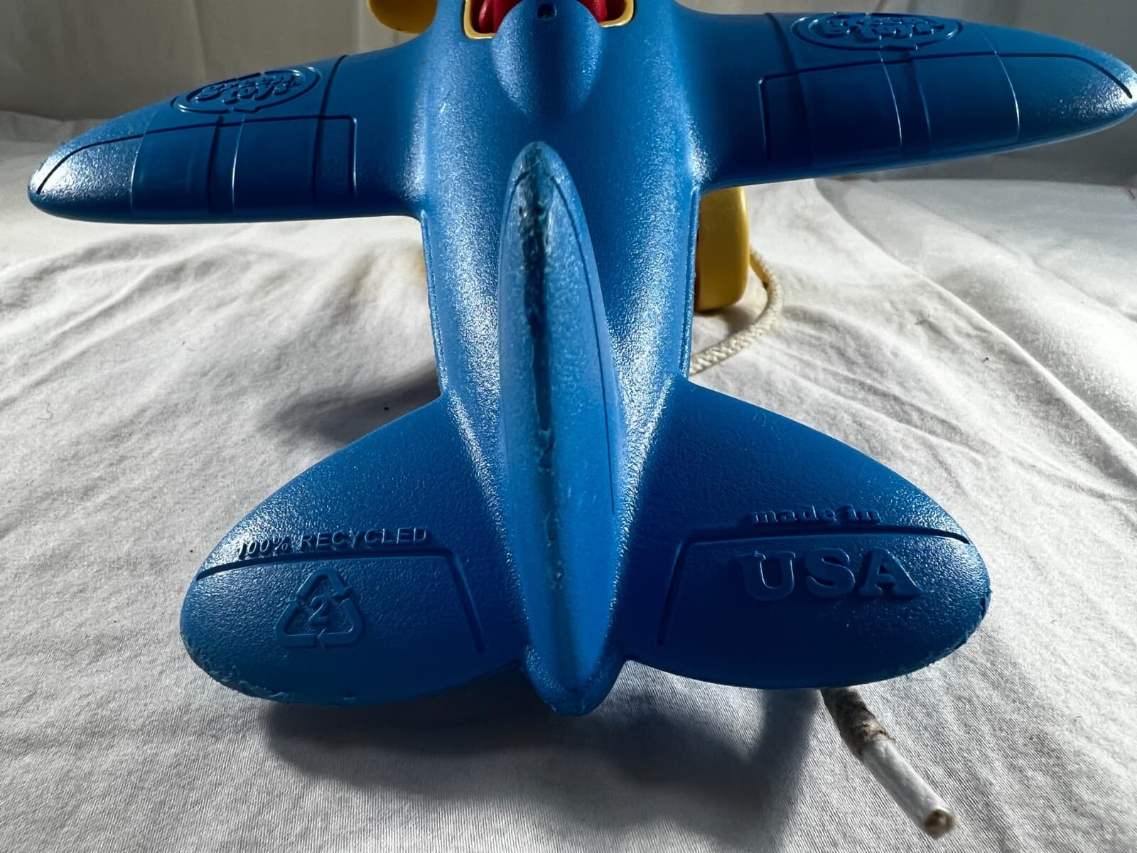 Disney Baby Green Toys Mickey Mouse Airplane Pull Toy Wobble Plane 100% Recycled - Thumbnail 13
