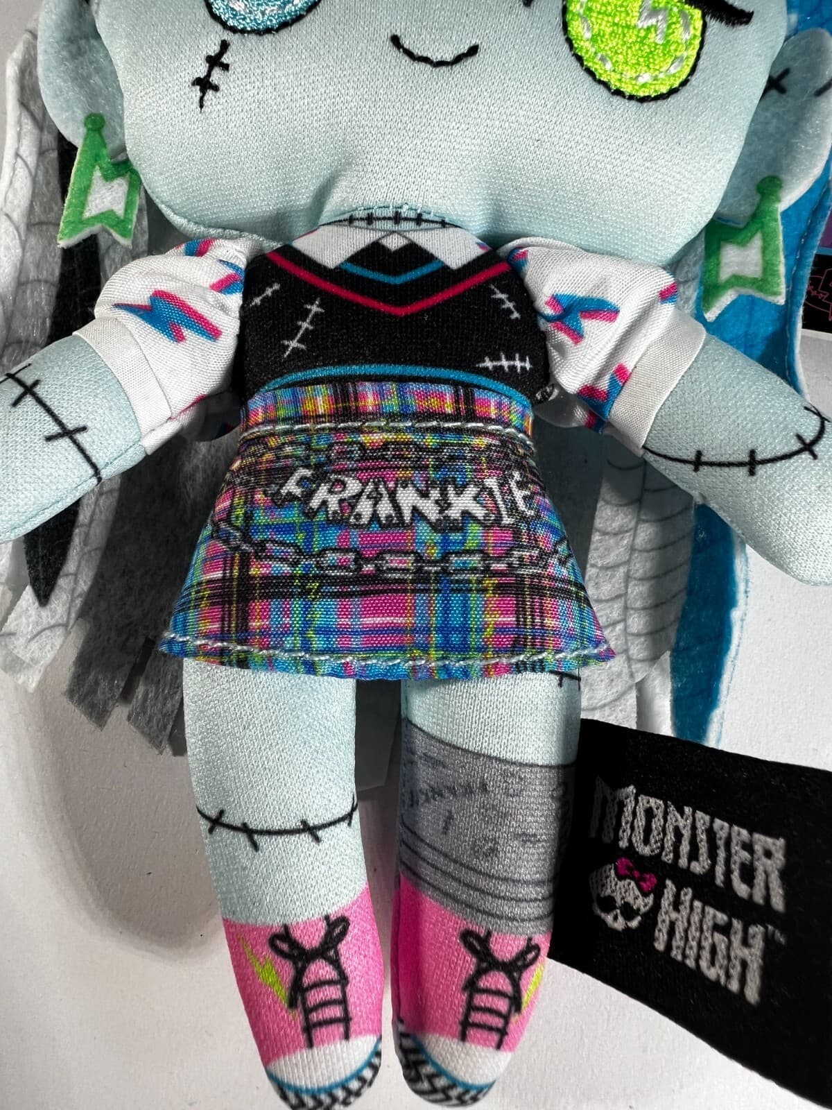 Mattel MONSTER HIGH Stitchlings FRANKIE STEIN Plush Stuffed Talking Doll 7" NEW - Thumbnail 2