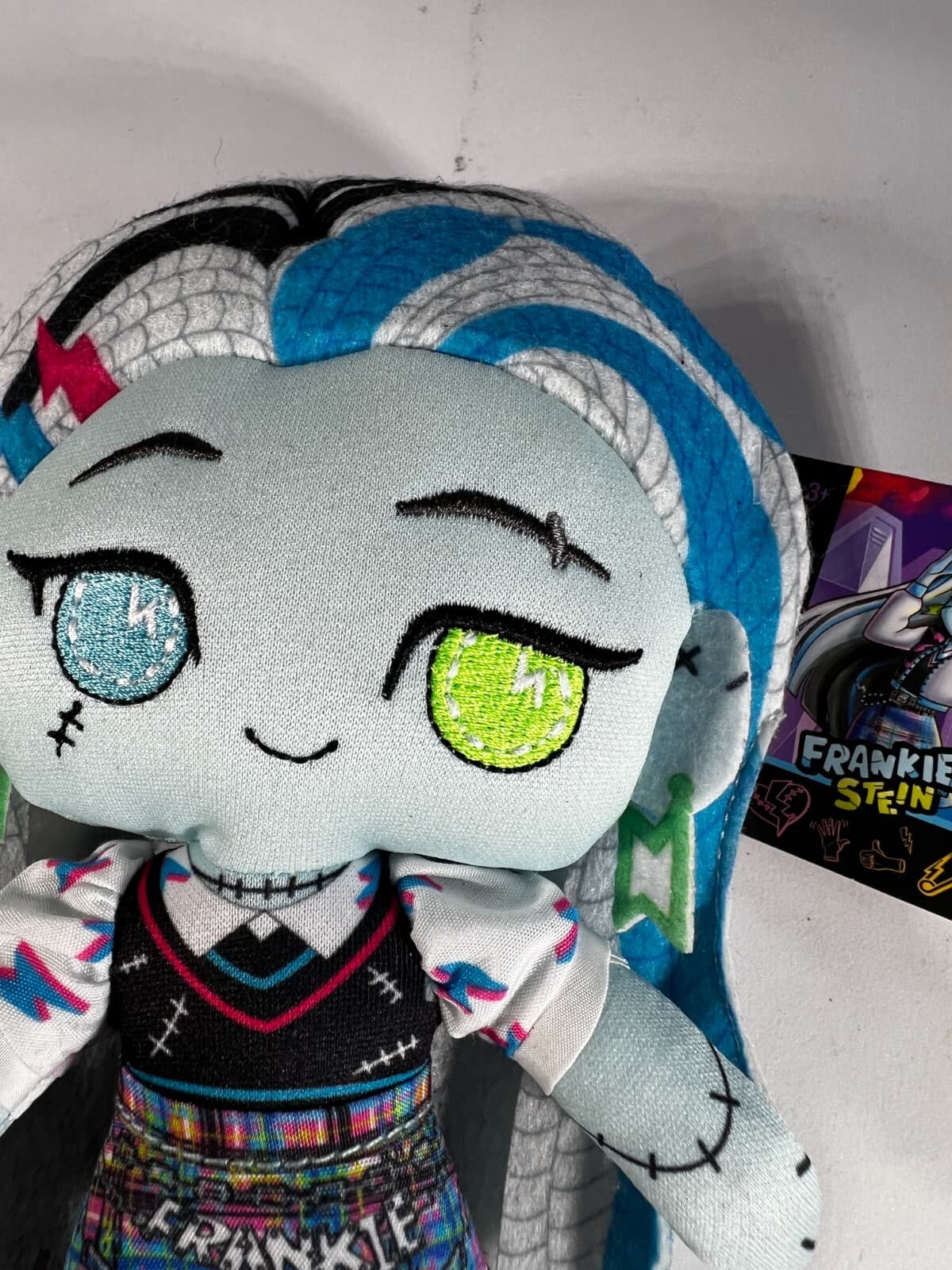 Mattel MONSTER HIGH Stitchlings FRANKIE STEIN Plush Stuffed Talking Doll 7" NEW - Thumbnail 3