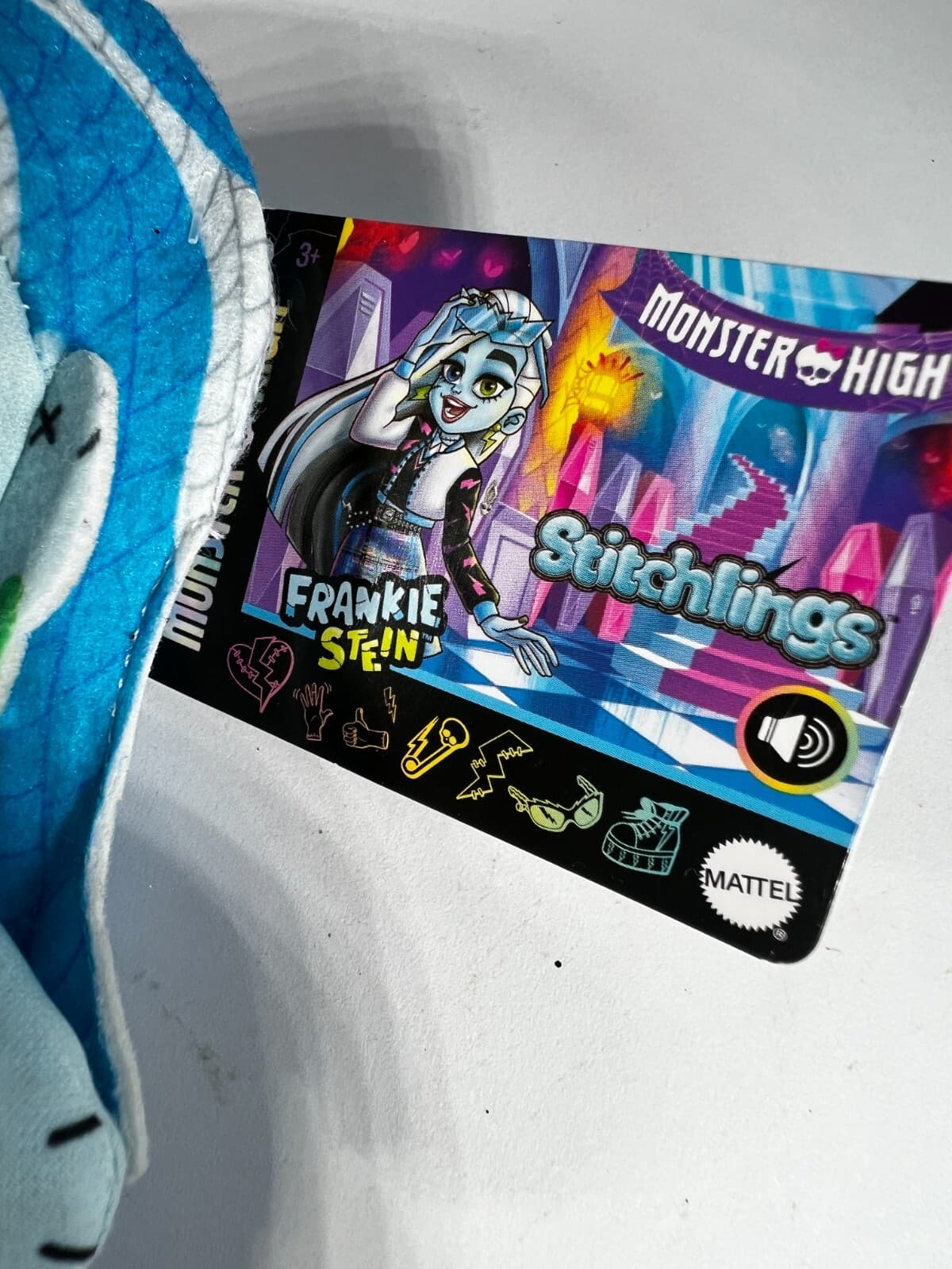 Mattel MONSTER HIGH Stitchlings FRANKIE STEIN Plush Stuffed Talking Doll 7" NEW - Thumbnail 4