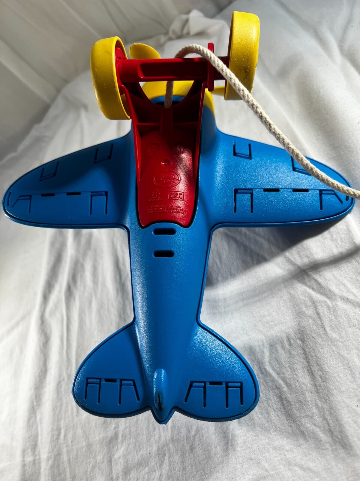 Disney Baby Green Toys Mickey Mouse Airplane Pull Toy Wobble Plane 100% Recycled - Thumbnail 14