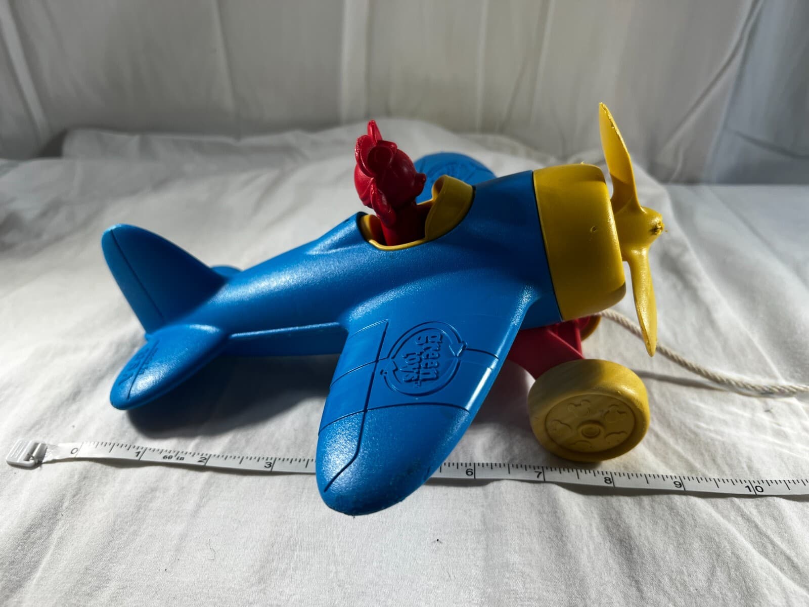 Disney Baby Green Toys Mickey Mouse Airplane Pull Toy Wobble Plane 100% Recycled - Thumbnail 22