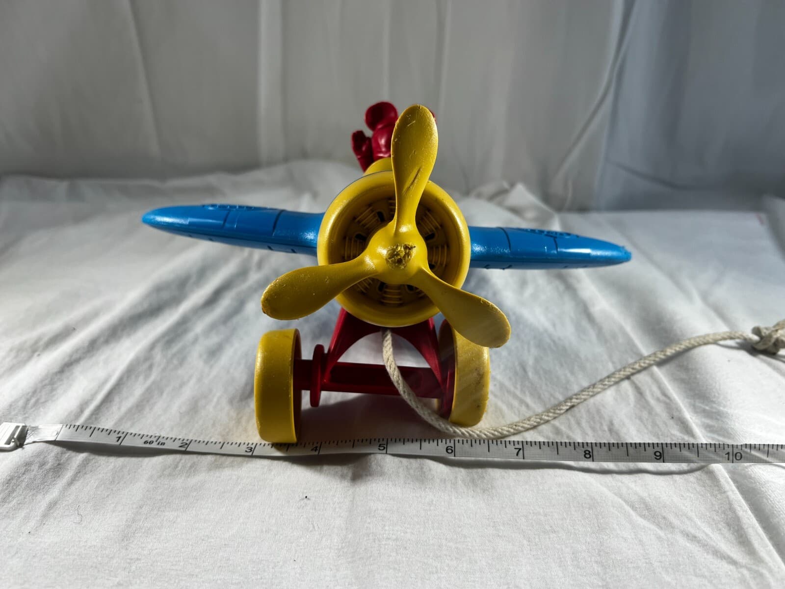 Disney Baby Green Toys Mickey Mouse Airplane Pull Toy Wobble Plane 100% Recycled - Thumbnail 23