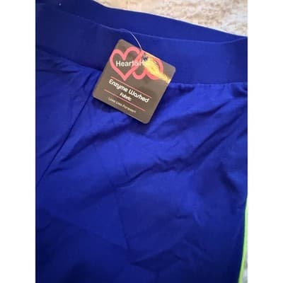 Heart & Hips Athletic Workout Short Small Blue NWT Lightweight Elastic Waist - Thumbnail 7