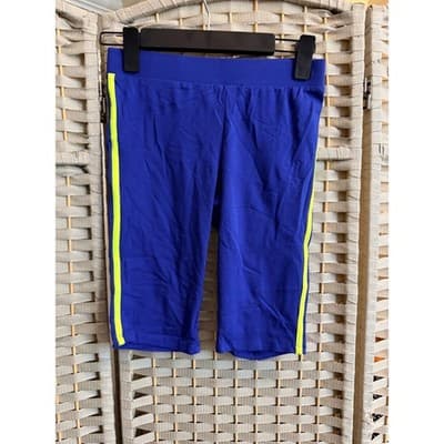 Heart & Hips Athletic Workout Short Small Blue NWT Lightweight Elastic Waist - Thumbnail 3