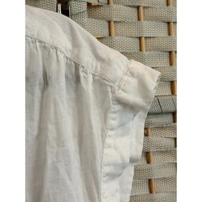 GAP Crinkle Gauze Relaxed Fit Blouse White S NWOT Collared Button Down - Thumbnail 6