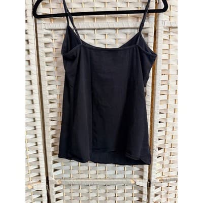 Old Navy First Layer Cami Tunic Tank Top Black M Adjustable Spaghetti Strap - Thumbnail 5