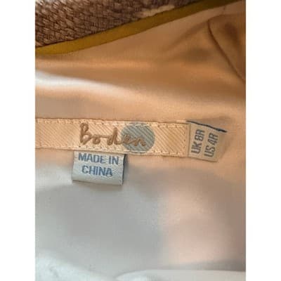 Boden Retro Inspired Shift Dress Multicolor Small Fully Lined Boat Neck Collar - Thumbnail 11