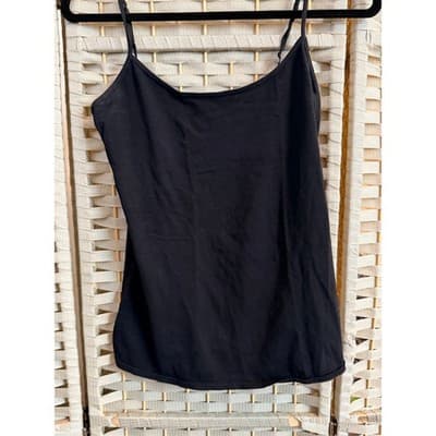Old Navy First Layer Cami Tunic Tank Top Black M Adjustable Spaghetti Strap - Thumbnail 4