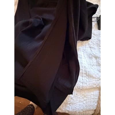 Women’s Black Cutout Bodycon Midi Dress Large Sleeveless Sexy Clubwear - Thumbnail 7