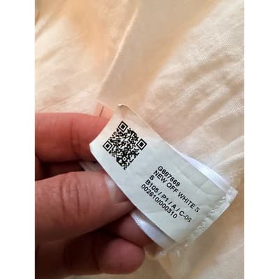 GAP Crinkle Gauze Relaxed Fit Blouse White S NWOT Collared Button Down - Thumbnail 11
