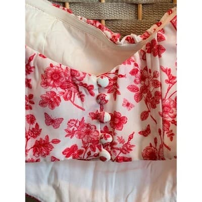 PRINCESS POLLY Juliet Bustier Top XS Pink NWOT Corset Style Halter Summer - Thumbnail 6