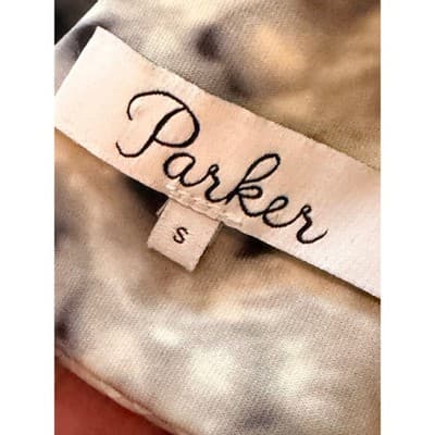 Parker Beautiful Sequin Mini Dress Small Black NWOT Leopard Print Halter Neck - Thumbnail 19