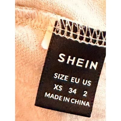 SHEIN MOD Lace Trim Knit Camisole Tank Top Beige XS Bow Detail Scoop Neckline - Thumbnail 10