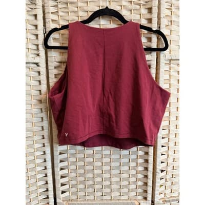 Old Navy Activewear Powerchill Tank Top XXL Deep Wine Built In Shelf Bra - Thumbnail 5