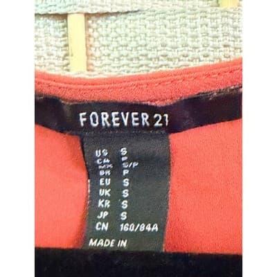 Forever 21 Sleeveless Flowy Dressy Tank Top M Terracotta Dust Draped Cowl Neck - Thumbnail 5